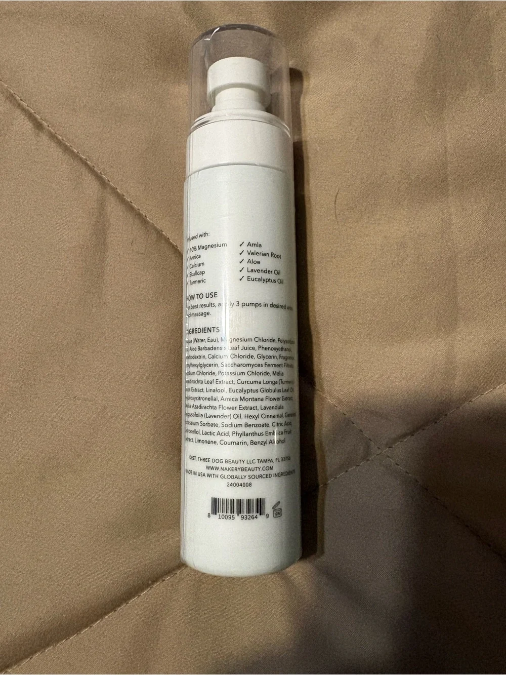 Nakery Beauty Total Body Magic Spray — White & Gold